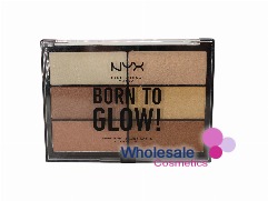 9 x NYX Professional Makeup Born To Glow Highlighting Palette - 01
